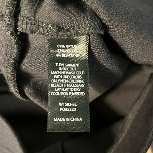 Betabrand Size Medium Long Pants Utility Skinny Leg Slate Gray Twill Pull On - Picture 7 of 7